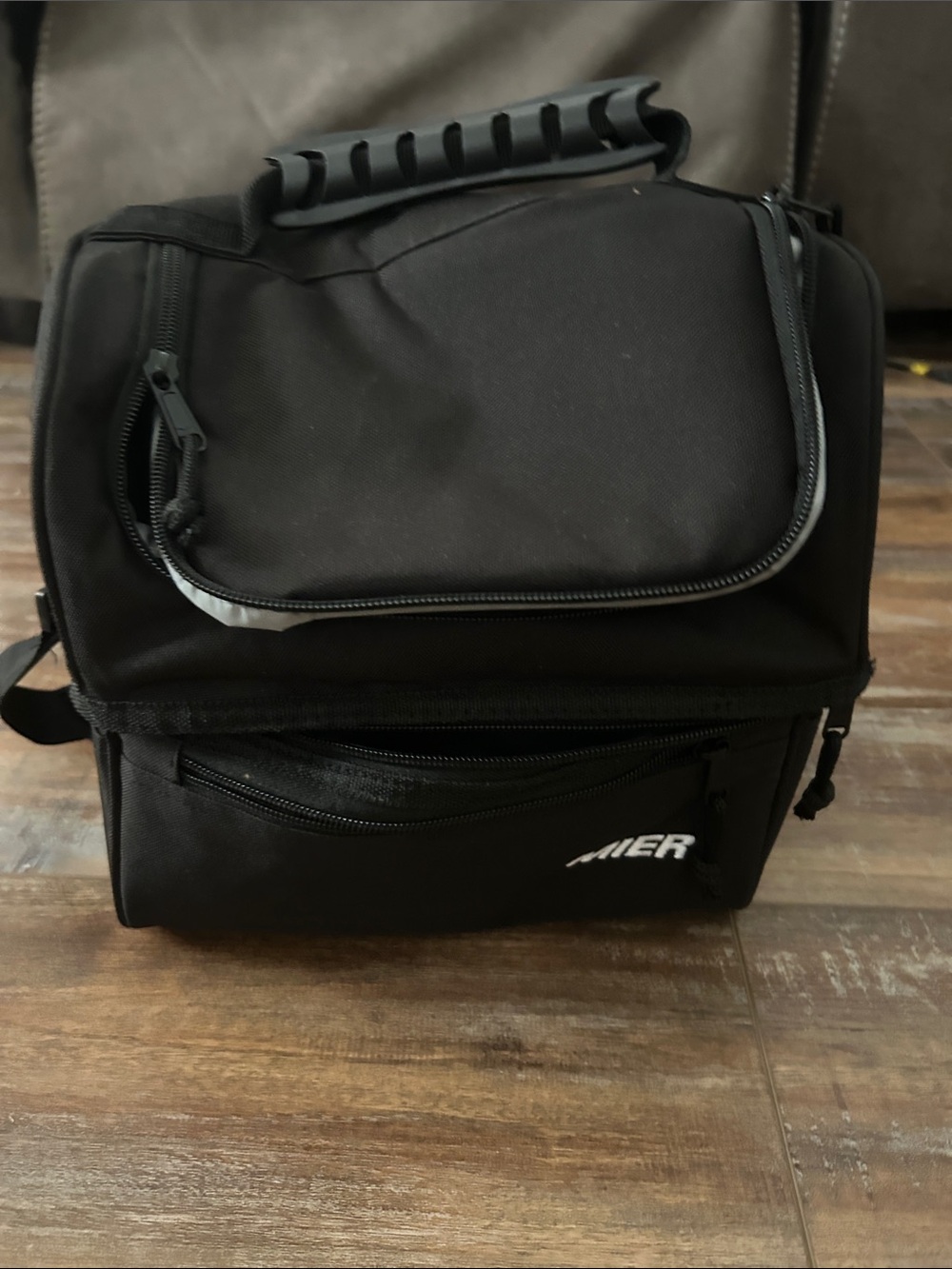 Premier Black Men's Lunch or Portable Travel Organizer Bag